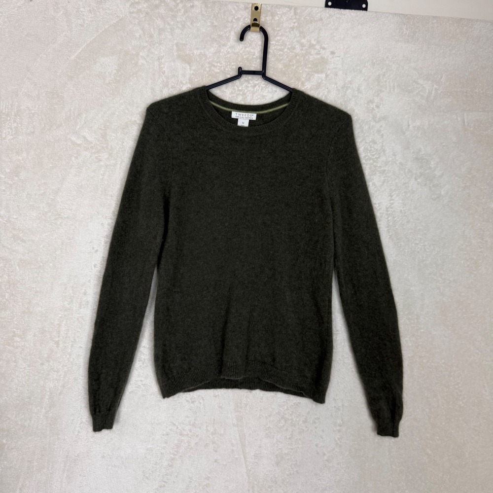 Tweeds Olive Green Crewneck Sweater